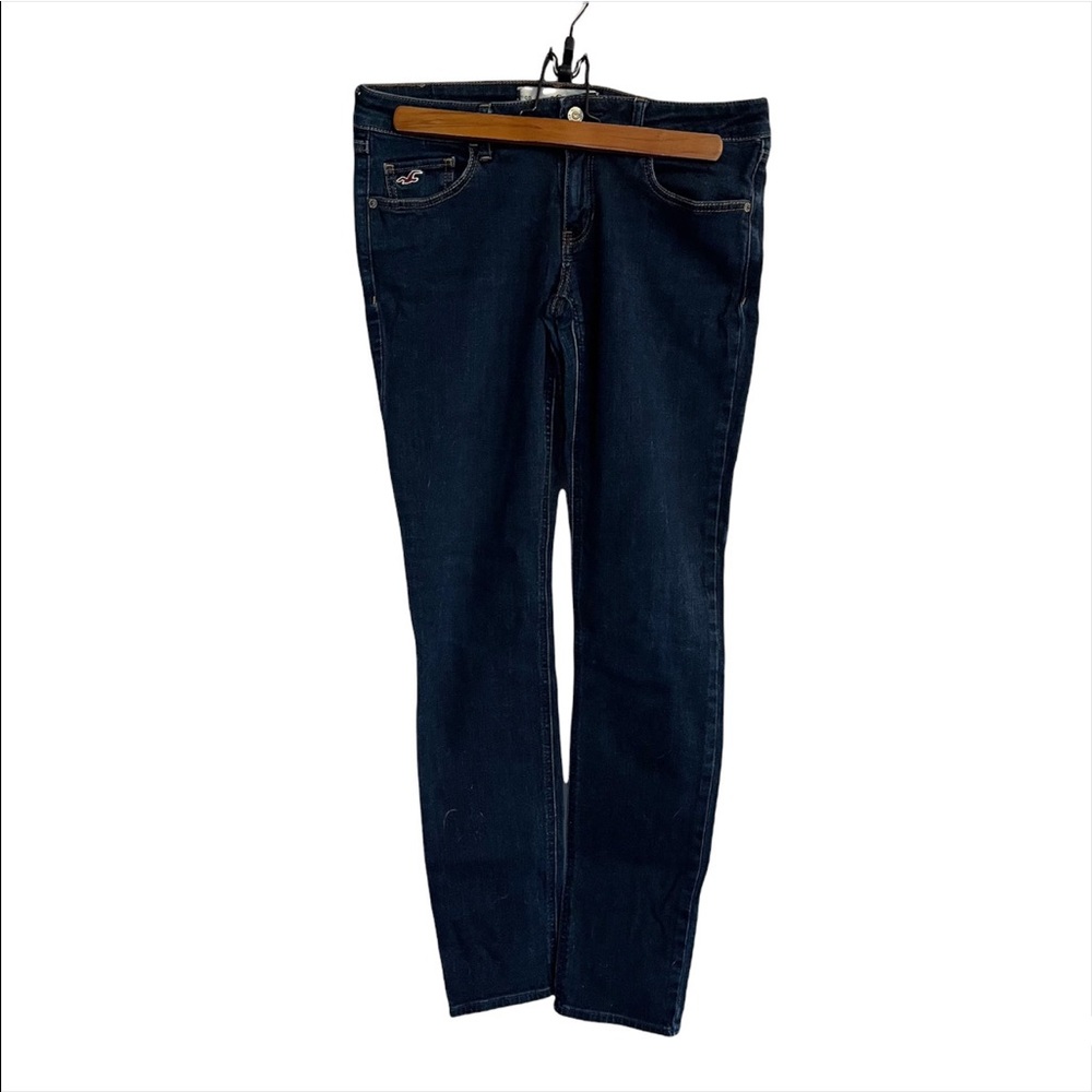 Hollister | Juniors’ Dark Wash High Waist Stretchy Skinny Jeans Size 9R